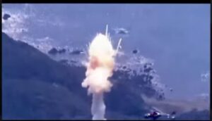 Japan's rocket blast after launch