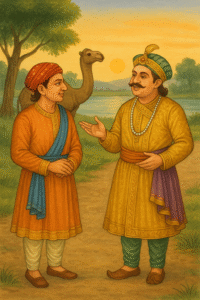 अकबर बीरबल की कहानी , ऊंट की गर्दन, Akbar Birbal Story in Hindi, Akbar Birbal ki kahaniyan,